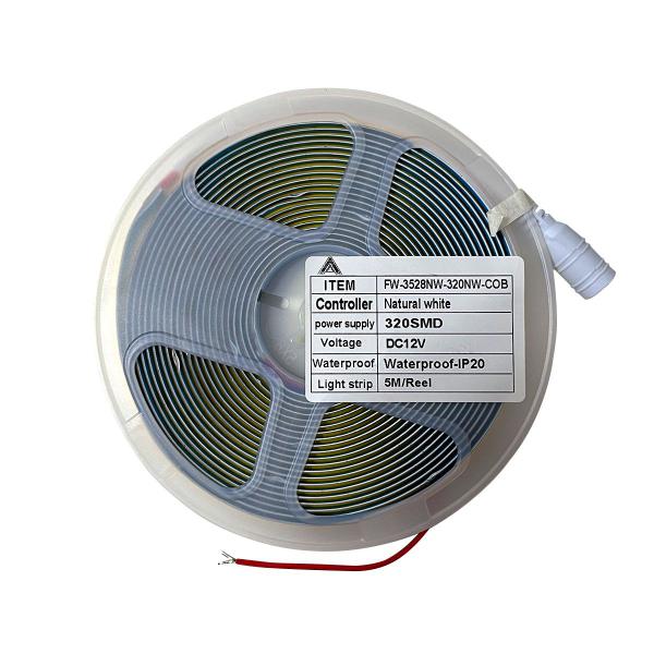 Imagem de Fita de Led COB 12V 3528 320NW BN (rolo 5ml) - AAATOP - FW-3528NW-320NW-COB