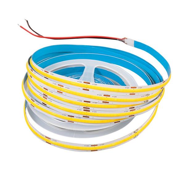 Imagem de Fita De Led Cob 320 Leds/m 12v 5m Ip20 IRC 80 3000K Branco Quente