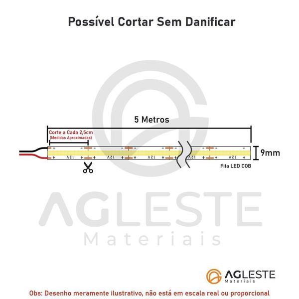 Imagem de Fita De Led Cob - Branco Frio Ip20 5 Metros - Aaatop