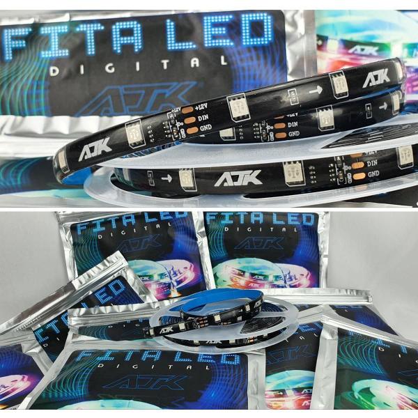 Imagem de Fita De Led Digital 2811 Ajk 36W Super Forte Rolo 5 Metros