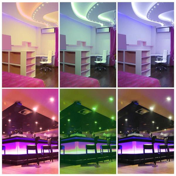 Imagem de Fita De Led Digital Mágica RGB 6803 De 5M Com 328 Efeitos Capa De SiliconeIP67 De 12V Com Controlador E Controle Remoto