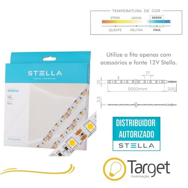 Imagem de Fita de LED Eco 10w/m IP20 12v 5m 6500K