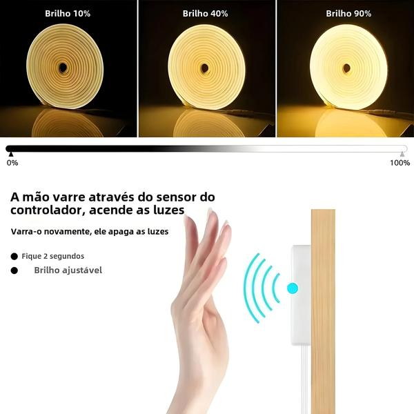 Imagem de Fita de LED Neon com Sensor de Movimento e Dimmer - 1 a 5m - À Prova D'Água