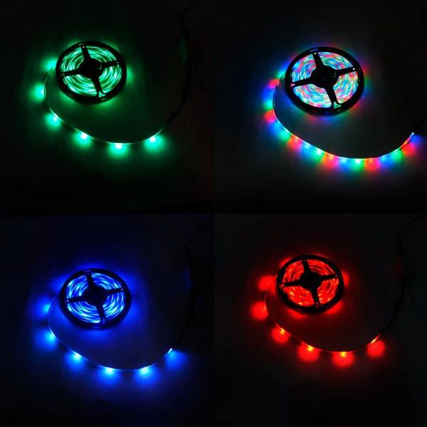 Fita de LED Pisca Pisca 5 Metros 300 LEDs RGB - Wincy Natal Imagem de Fita de LED Pisca Pisca 5 Metros 300 LEDs RGB
