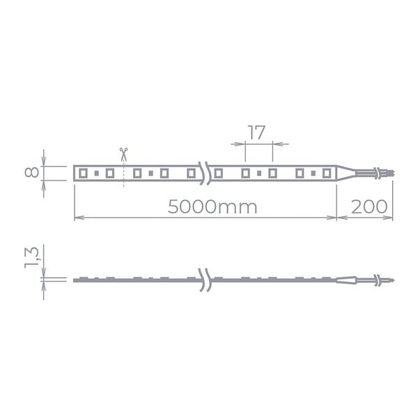 Fita de Led Stella Eco com 5 Metros 5W 12V Imagem de Fita de Led Stella Eco com 5 Metros 5W 12V