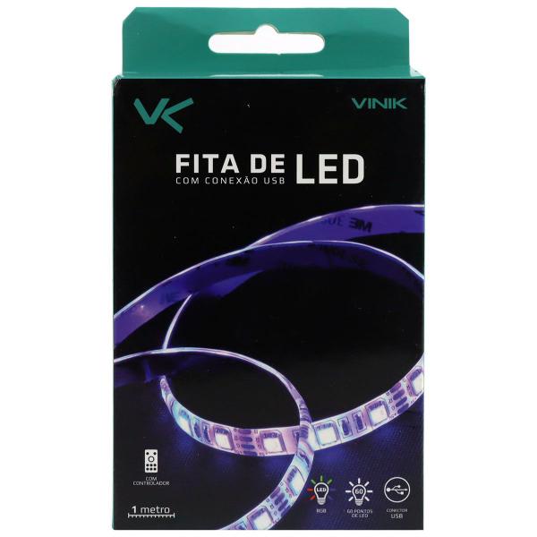 Imagem de Fita De Led Vx Gaming Rgb Com Controlador Conexão Usb 120 Pontos De Led 2 Metros - Lru2