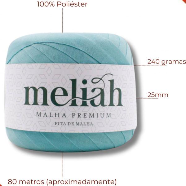 Imagem de Fita de malha premium meliah em poliester com 80 metros