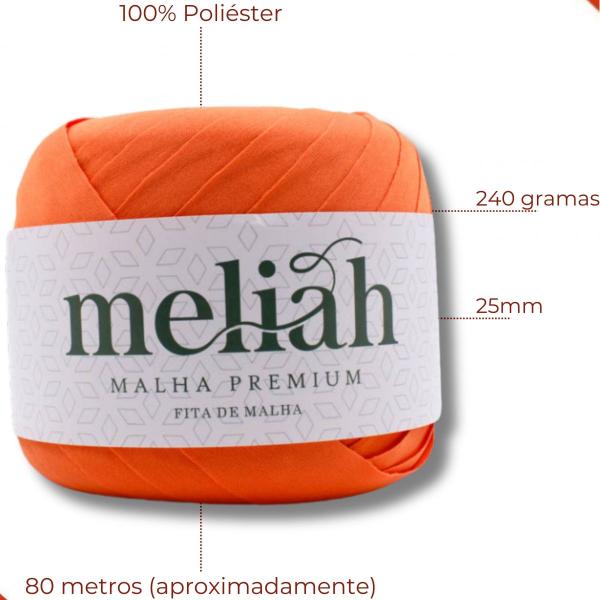 Imagem de Fita de malha premium meliah em poliester com 80 metros