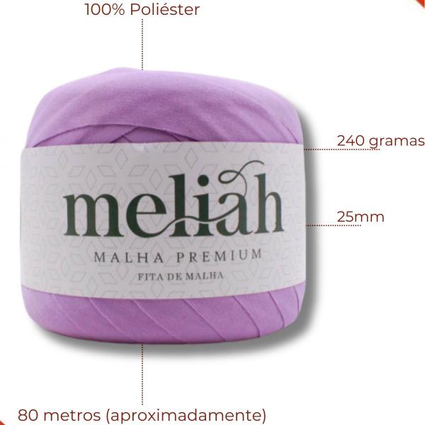 Imagem de Fita de malha premium meliah em poliester com 80 metros