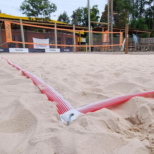 Imagem de Fita De Marcação Beach Soccer Degradê Vermelha