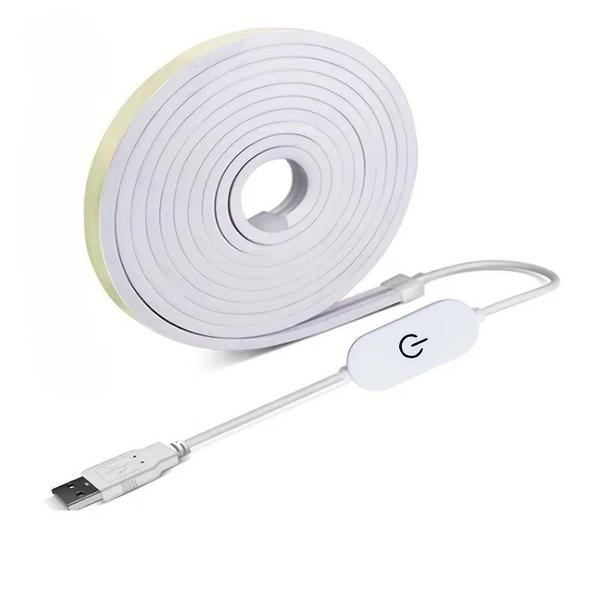 Imagem de Fita de Neon de Silicone Flexível - LED USB 5V - À Prova D'Água e Regulável