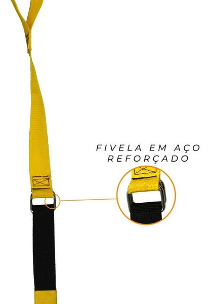 Imagem de Fita De Suspensão Treinamento Suspenso Treino Funcional Amarelo