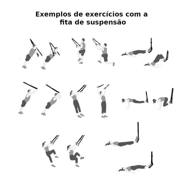 Imagem de Fita de Treino de Suspensão (TRX) Vollo Musculação Fitness