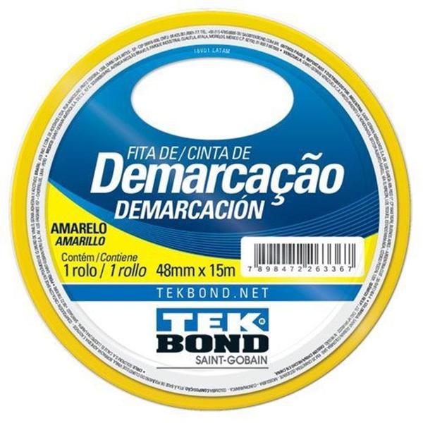 Imagem de Fita Demarcação de Solo 48mm x 15 Metros cor AMARELO 