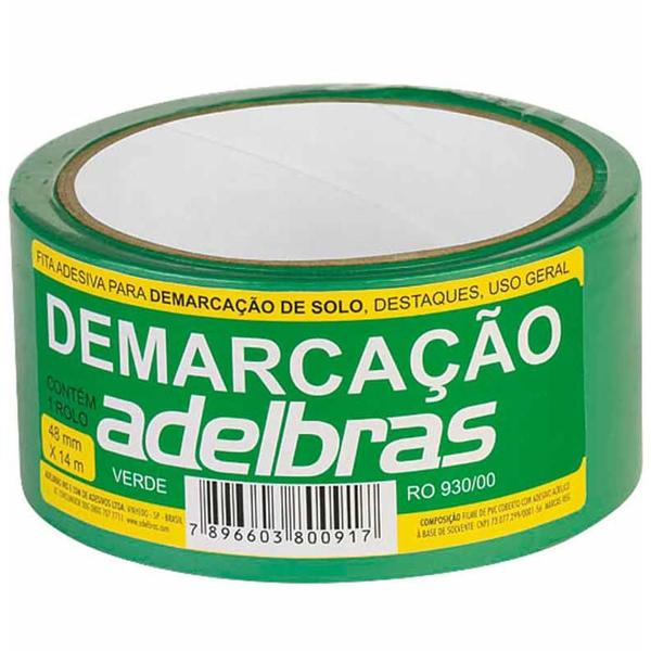 Imagem de Fita Demarcação Solo 48x14 Verde 0006 Adelbras - Rl