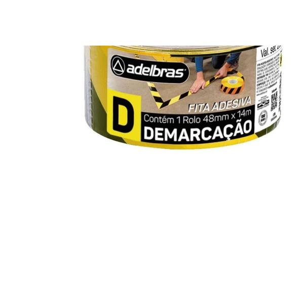 Imagem de Fita Demarcacao Solo Adelbras 48X14M Zebrada