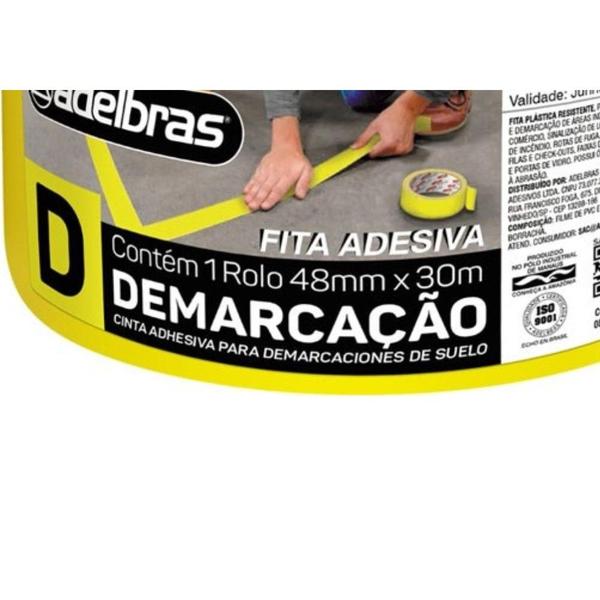 Imagem de Fita Demarcacao Solo Adelbras 48X30M Amarela