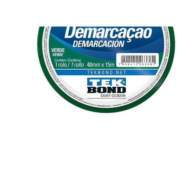 Imagem de Fita Demarcacao Solo Tekbond 48X15M Verde  2.126.10.482.00