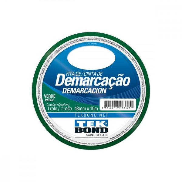 Fita Demarcacao Solo Tekbond 48X15M Verde 2.126.10.482.00 - TEK BOND Imagem de Fita Demarcacao Solo Tekbond 48X15M Verde 2.126.10.482.00