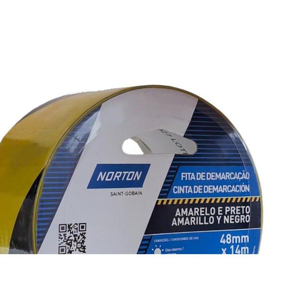 Imagem de Fita Demarcacao Solo Zebrada Norton 48Mm X 14M