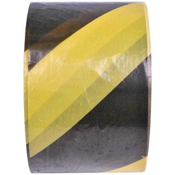 Imagem de Fita Demarcação Zebrada Worker 7cm x 200m Preto e Amarelo