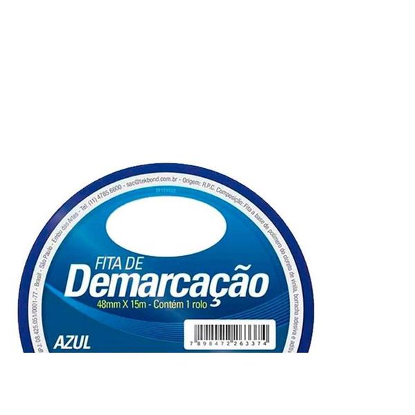 Imagem de Fita Demarcao Solo Tek 48Mmx15M-Azul