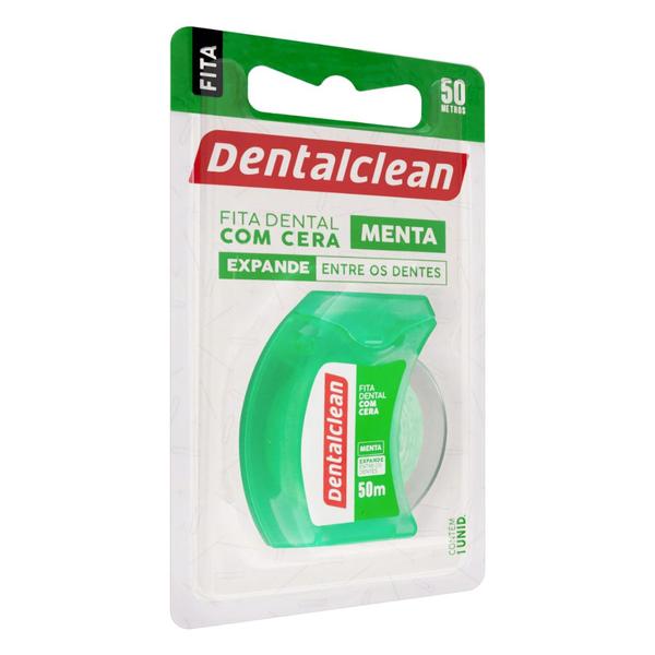 Imagem de Fita Dental Com Cera DentalClean Expansive 50m Menta