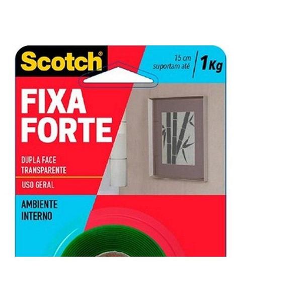 Imagem de Fita Dupla Face 3M Fixa Forte Transparente 24Mm X 2M