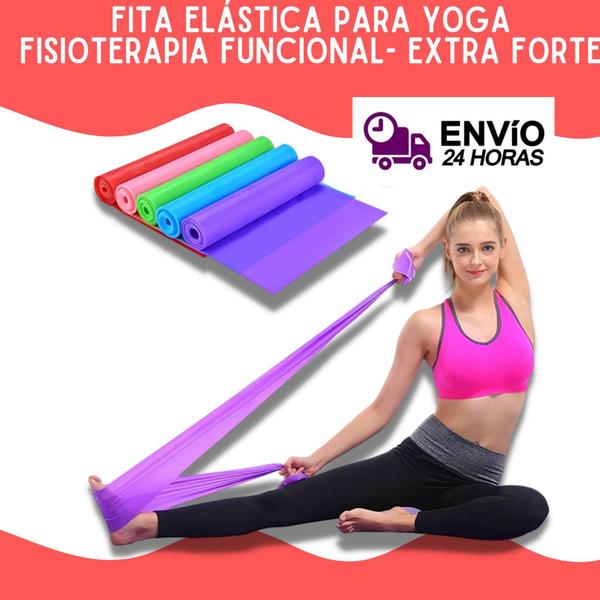 Imagem de Fita Elástica Para Yoga, Fisioterapia Funcional-Extra Forte