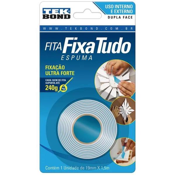 Imagem de Fita esp dupla face 19mmx1,5m tekbond