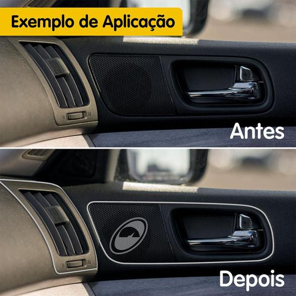 Imagem de Fita Faixa Friso Adesivo Cromada 20 Metros Painel Carros E