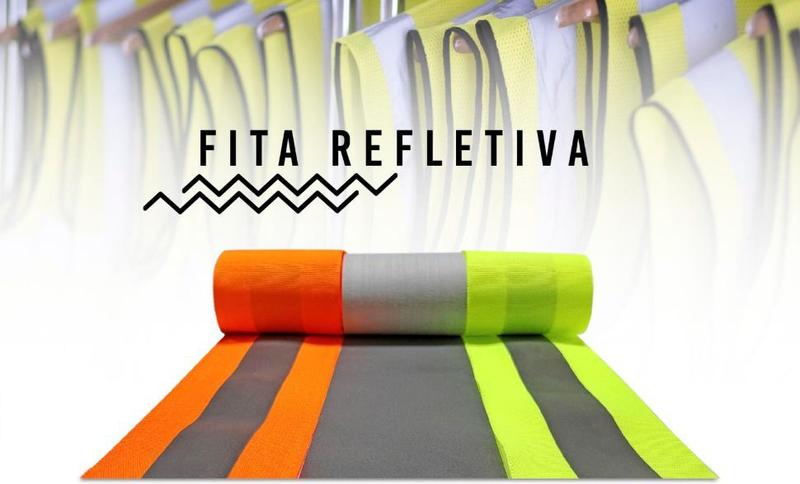 Imagem de Fita Faixa Refletiva Para Uniformes Cor: Verde - 50mm 5Mts