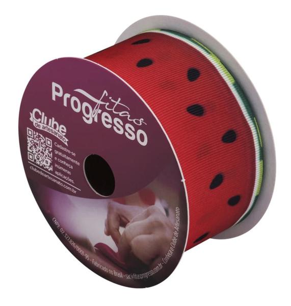 Imagem de Fita Gorgurão Decorativa Melancia Frutas Magali 38 mm 10 mt COR 019 Fitas Progresso - Inspire sua Festa Loja