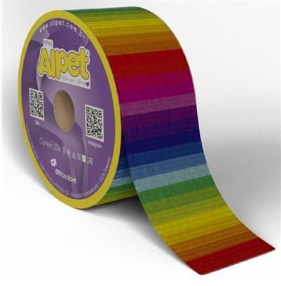 Fita Gorgurao Estampada Alpet R:1665/40mm-C374400-Listras Colors - Sinimbu Imagem de Fita Gorgurao Estampada Alpet R:1665/40mm-C374400-Listras Colors