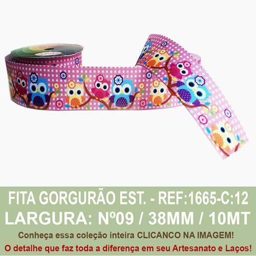 Imagem de Fita Gorgurão Estampado Sinimbu R:1665/38-C12-Coruja RS