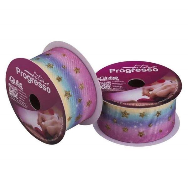 Fita Gorgurão Glitter 38mm Estampada Progresso N9 10m - EGP TG 004 - Fitas Progresso Imagem de Fita Gorgurão Glitter 38mm Estampada Progresso N9 10m - EGP TG 004