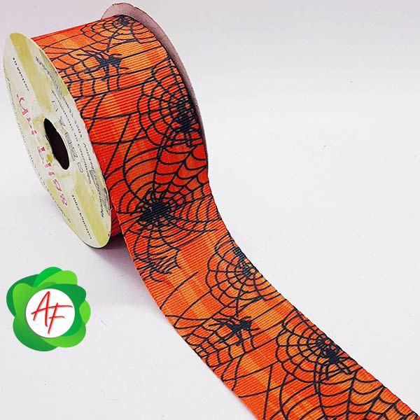 Imagem de Fita HALLOWENN Gorgurao ArtFitas 10MT R:G1410/38mm-Nº9 -LJ/Teias Aranha