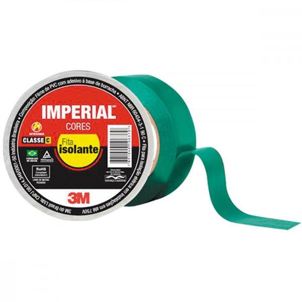 Imagem de Fita Isol 3M Imperial 18X10 Verde - Kit C/10 Unidades