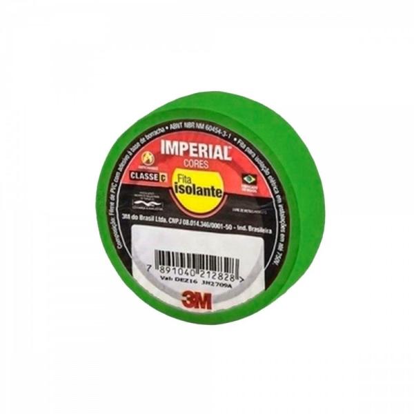 Imagem de Fita isolante 18mm x 10mt imperial 3m verde