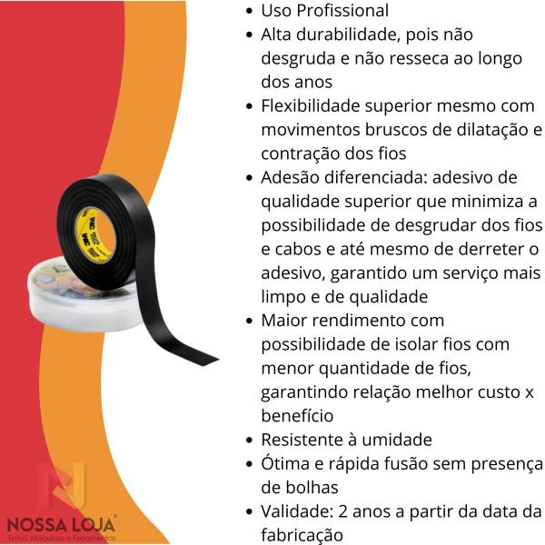 Imagem de Fita Isolante 19mm X 20m 33+ Scotch 3M