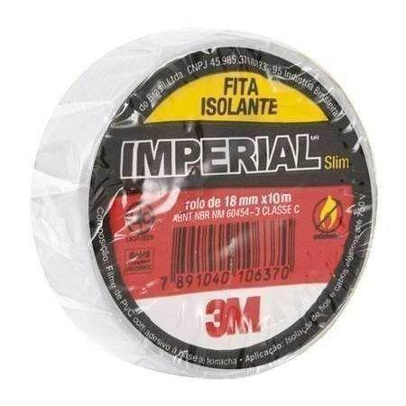 Imagem de Fita Isolante 3M Imperial 10 Metros Vermelha Kit com 10 Unidades