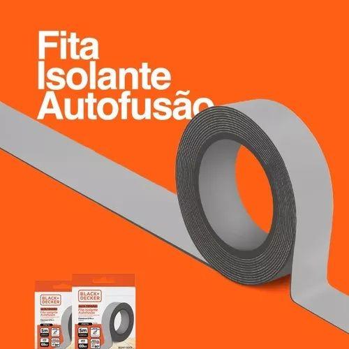 Imagem de Fita Isolante Alta Fusao Alta Tensao 19mmx10m Blackdecker