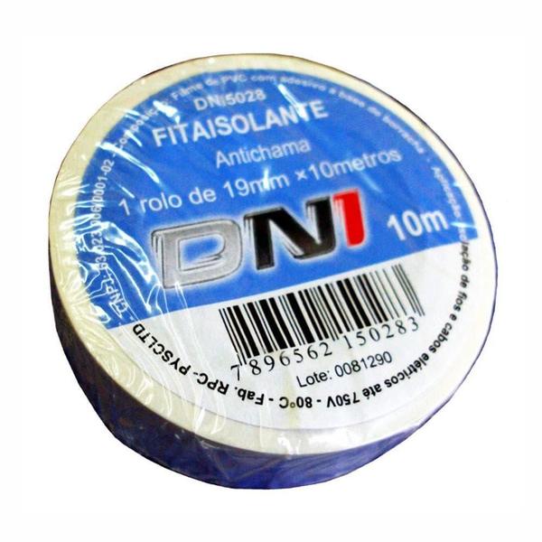 Imagem de Fita Isolante em PVC Branca 10m - DNI 5028