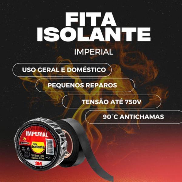 Imagem de  Fita Isolante Imperial Slim 18 X 5 Metros 3m