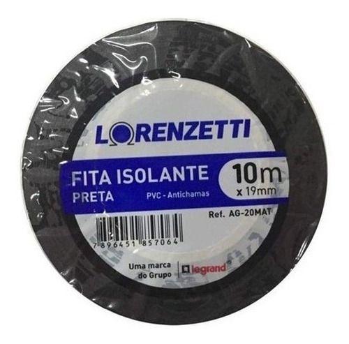 Imagem de Fita Isolante Lorenzetti 10m X 19mm Antichama Proteção P Fio