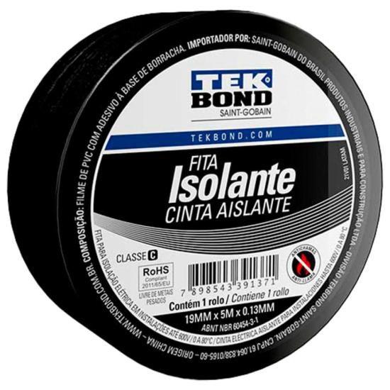 Imagem de Fita Isolante Uso Geral 19mmx5m Tekbond - PCT / 10