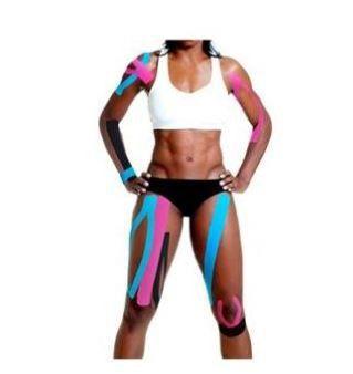 Imagem de Fita Kinesio Adesiva Kinesiology Taping 5m para Reabilitação Muscular