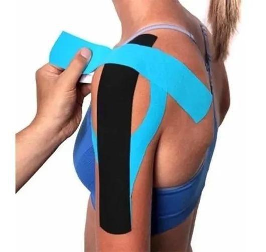 Imagem de Fita Kinesio Tape Bandagem Elástica Funcional Adesiva Sports