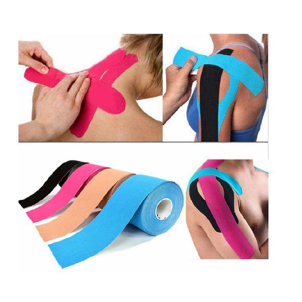 Imagem de Fita Kinesio Tape Bandagem Funcional Elástica Adesiva Sports