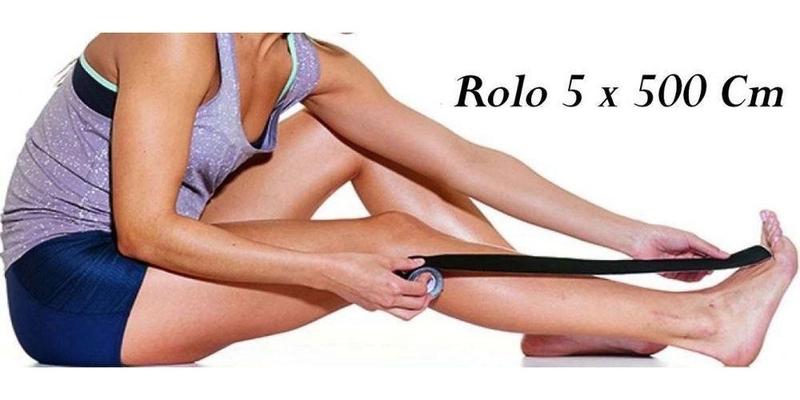 Fita Kinesio Taping Profissional 5 Cm X 5 Metro - Multi Imagem de Fita Kinesio Taping Profissional 5 Cm X 5 Metro